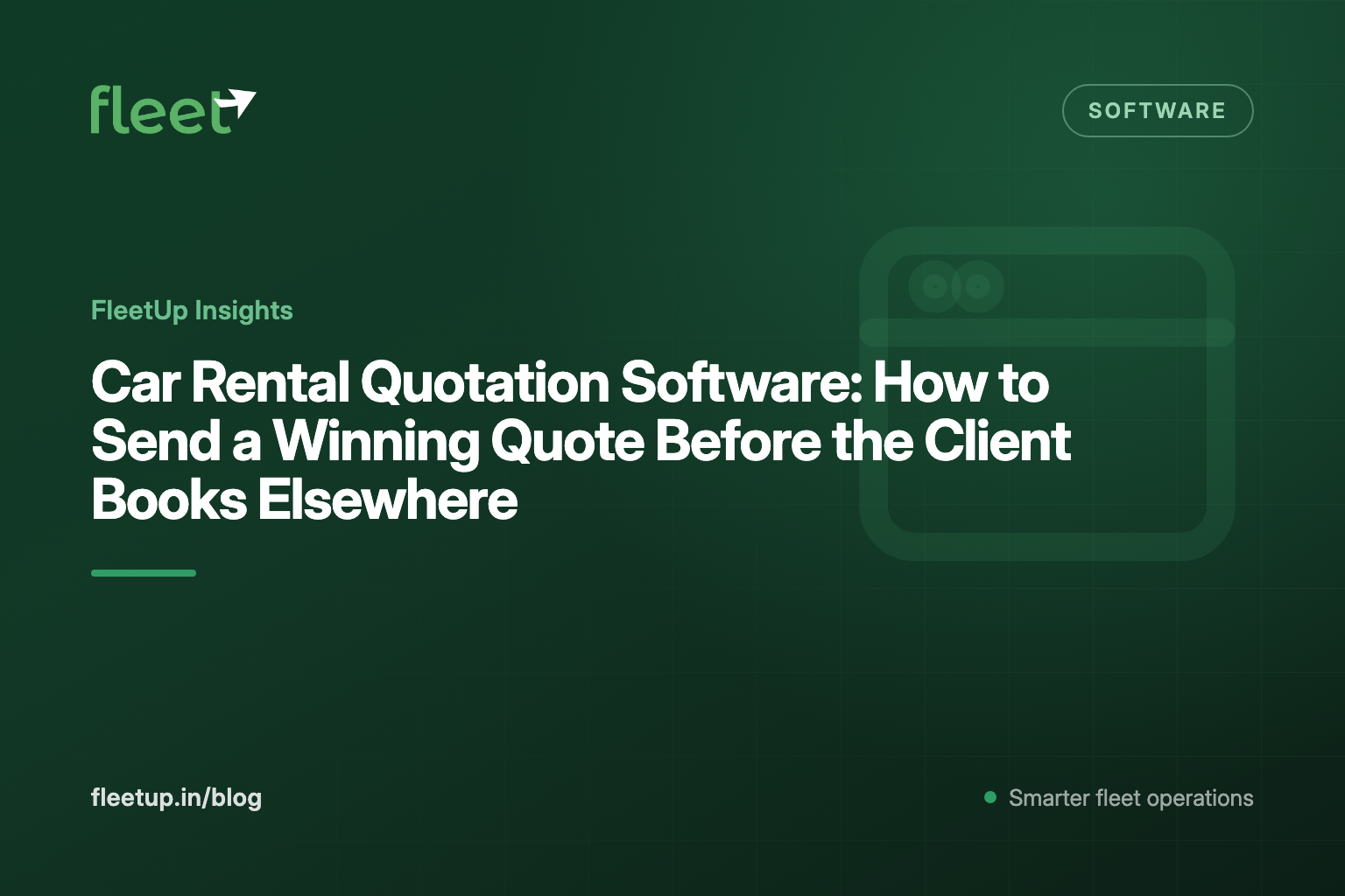Car Rental Quotation Software: How to Send a Winning Quote Before the Client Books Elsewhere