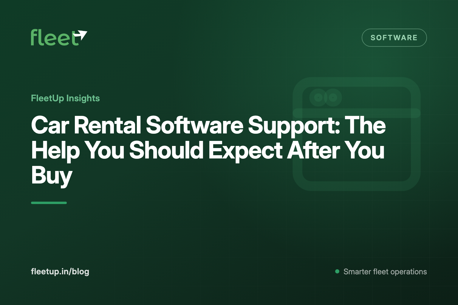 Car Rental Software Support: The Help You Should Expect After You Buy