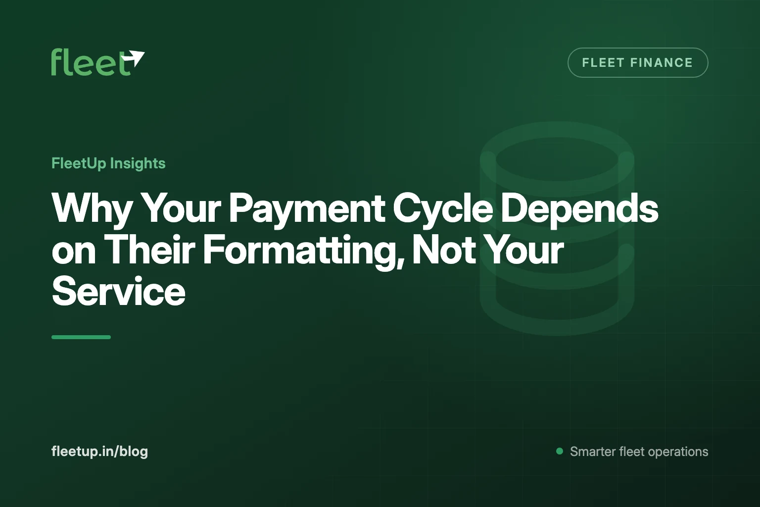 Why Your Payment Cycle Depends on Their Formatting, Not Your Service
