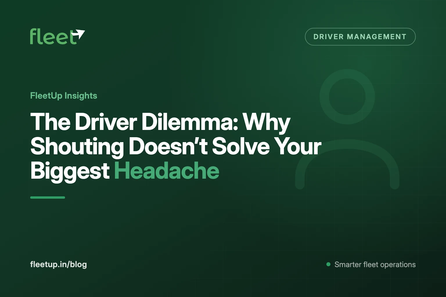 The Driver Dilemma: Why Shouting Doesn't Solve Your Biggest Headache