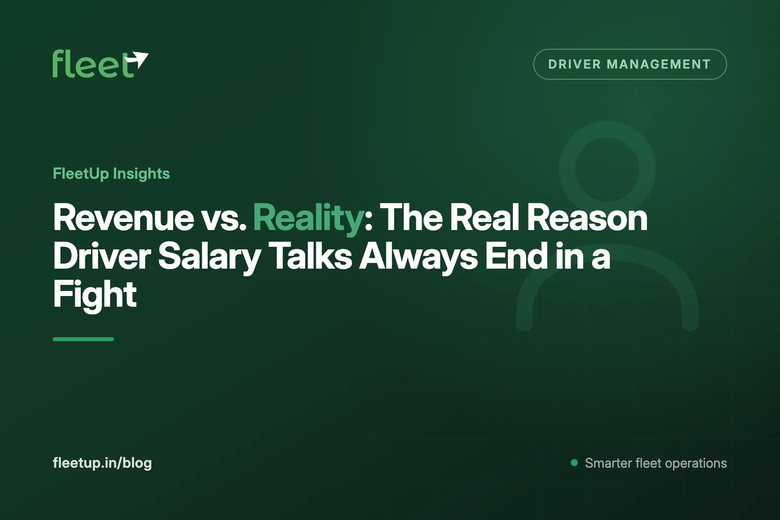 Revenue vs. Reality: The Real Reason Driver Salary Talks Always End in a Fight