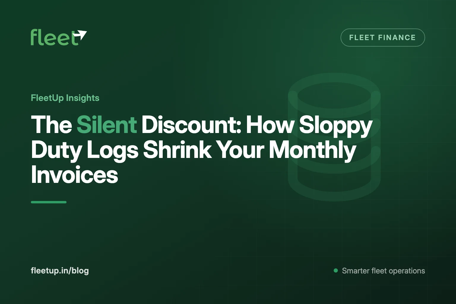 The Silent Discount: How Sloppy Duty Logs Shrink Your Monthly Invoices