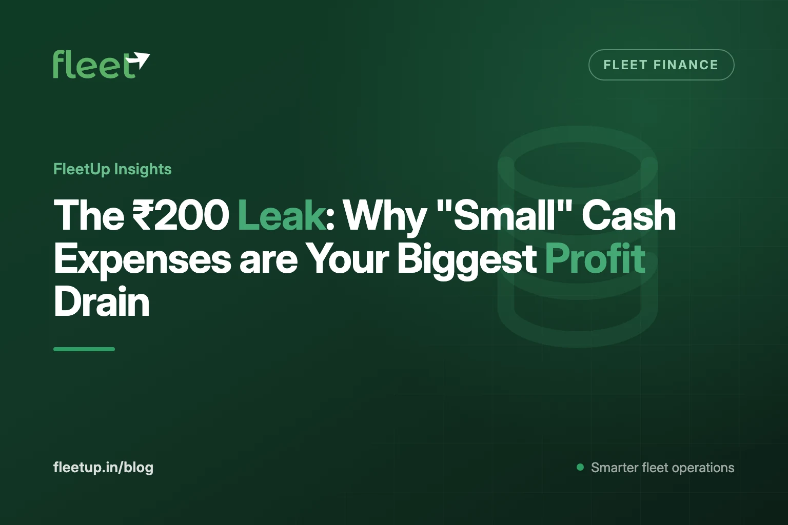 The ₹200 Leak: Why "Small" Cash Expenses are Your Biggest Profit Drain