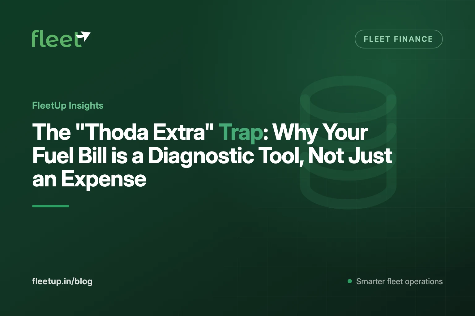 The "Thoda Extra" Trap: Why Your Fuel Bill is a Diagnostic Tool, Not Just an Expense