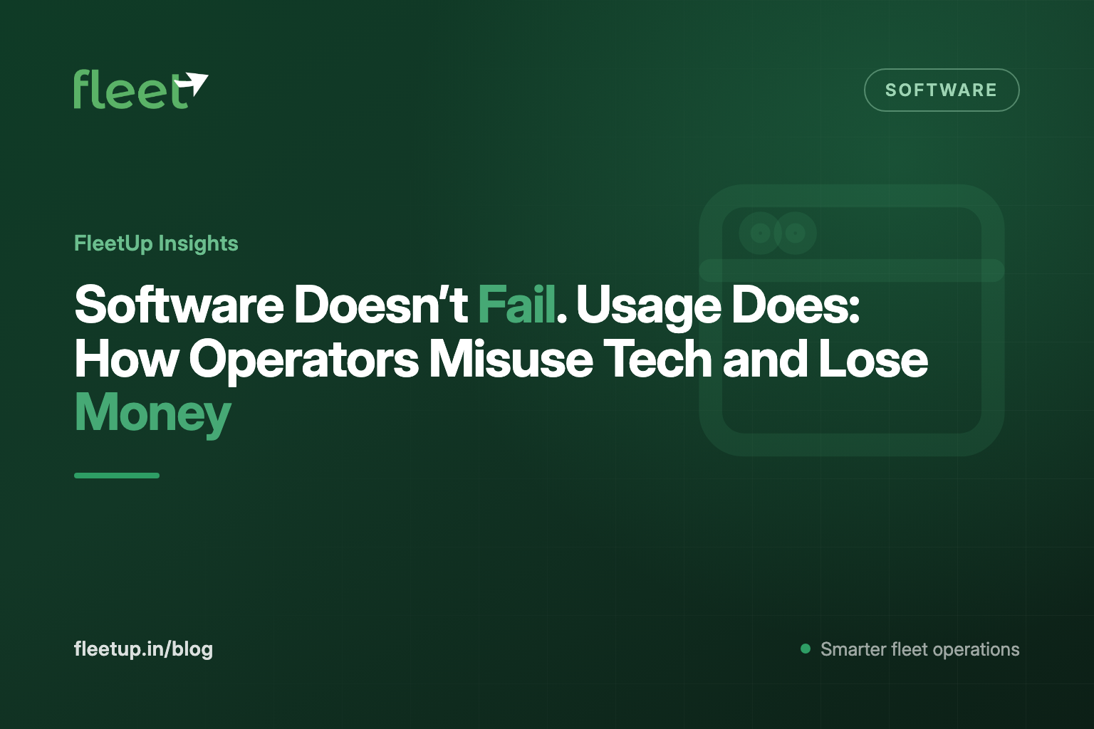 Software Doesn't Fail. Usage Does: How Operators Misuse Tech and Lose Money