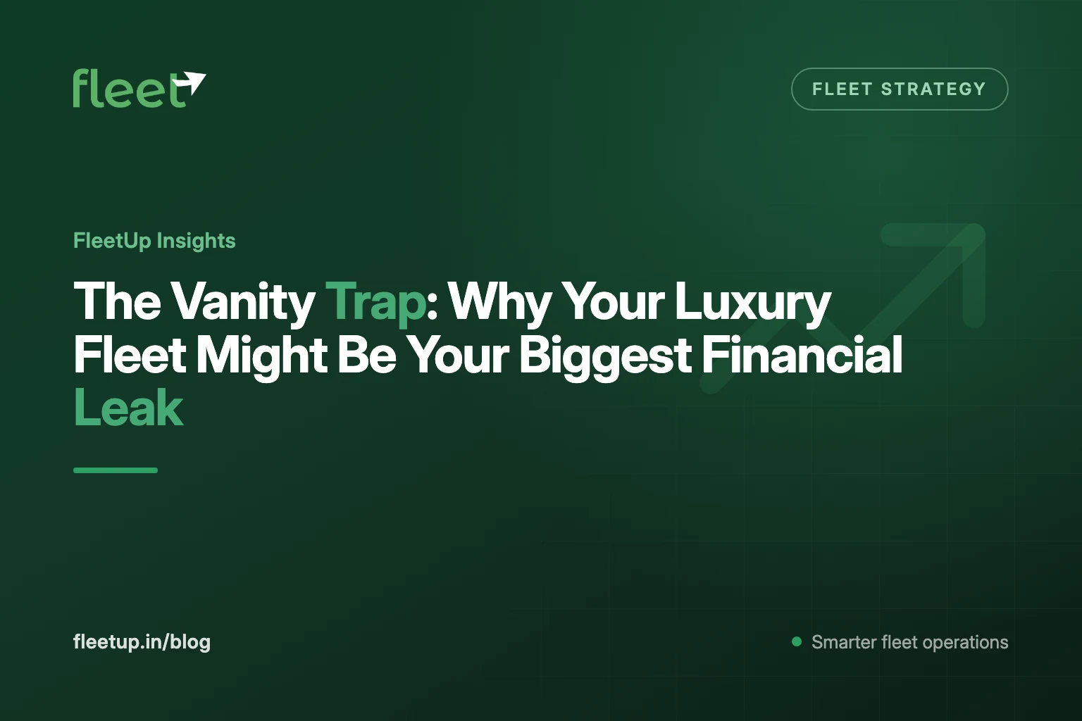 The Vanity Trap: Why Your Luxury Fleet Might Be Your Biggest Financial Leak