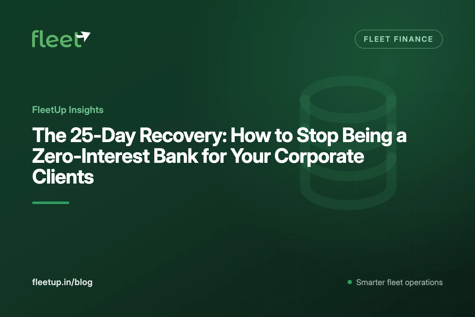 The 25-Day Recovery: How to Stop Being a Zero-Interest Bank for Your Corporate Clients