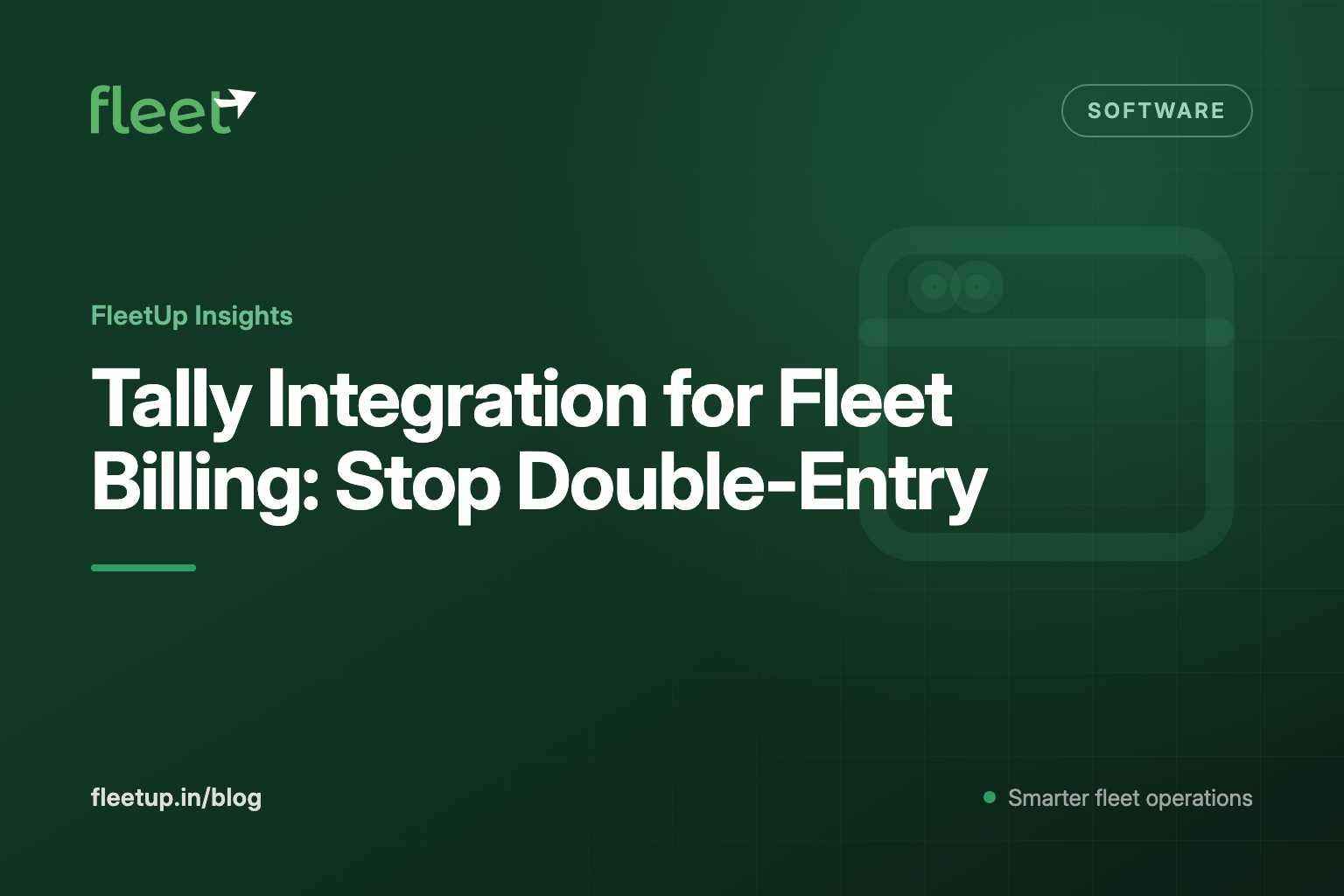 Tally Integration for Fleet Billing: Stop Double-Entry