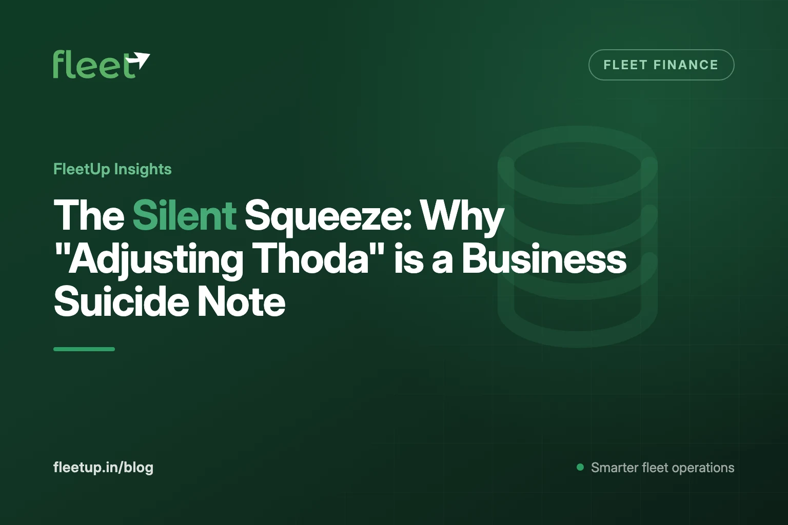 The Silent Squeeze: Why "Adjusting Thoda" is a Business Suicide Note