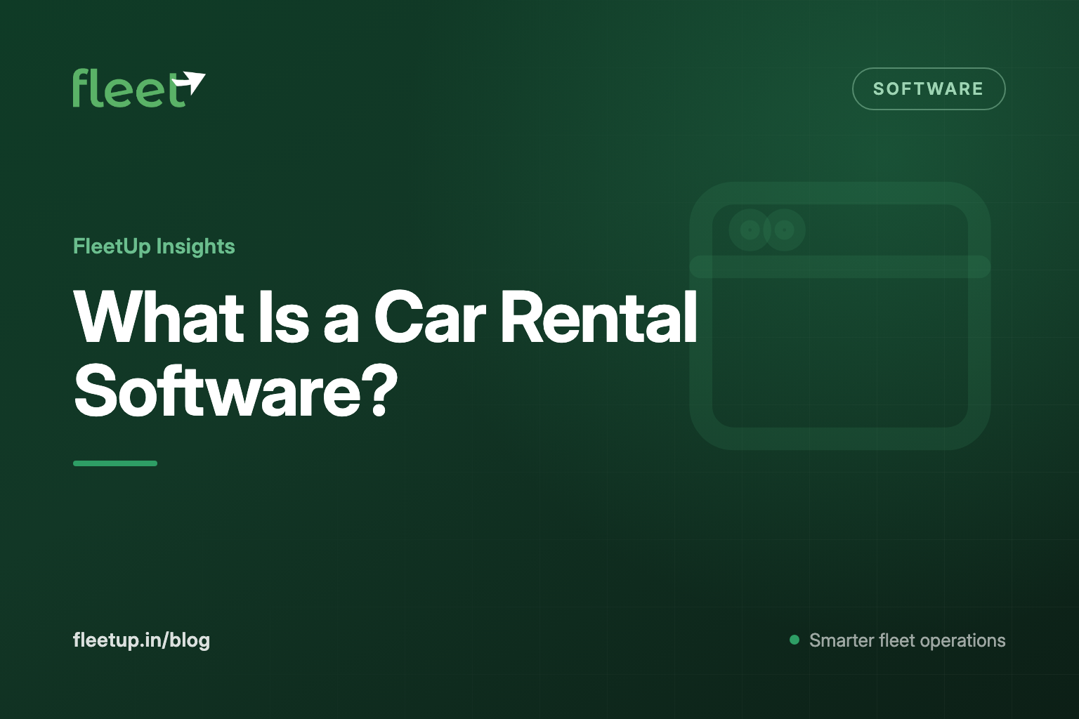 What Is a Car Rental Software?