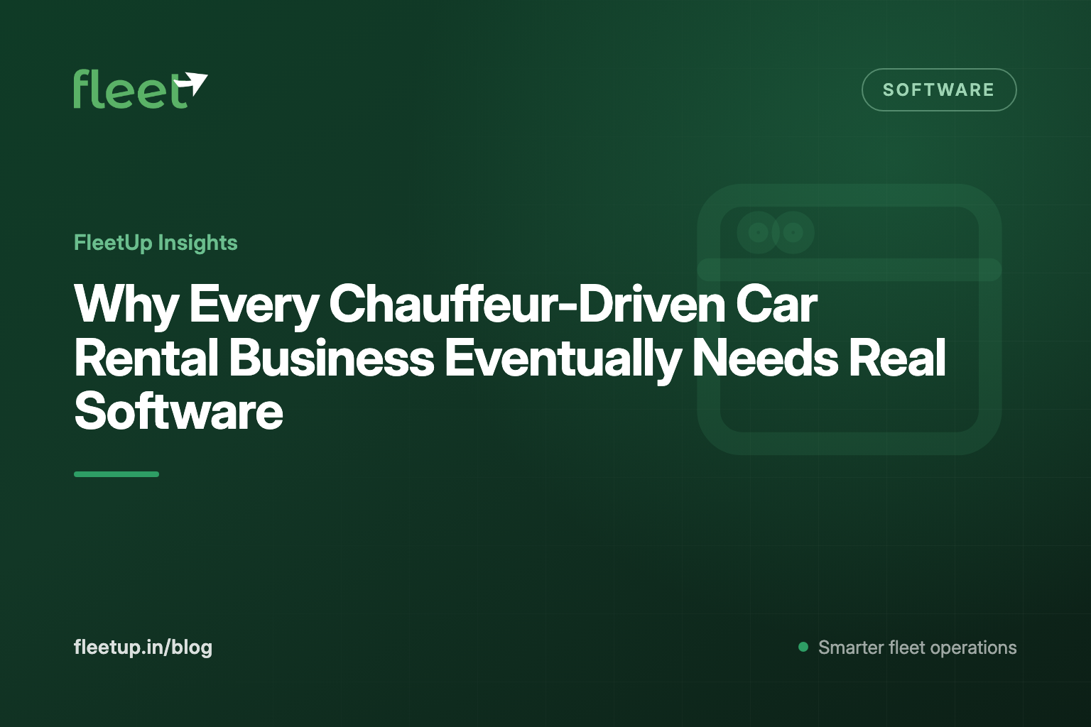 Why Every Chauffeur-Driven Car Rental Business Eventually Needs Real Software (Not Another Excel, Not Another Tool)